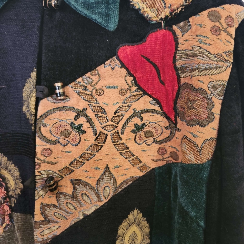 Embroidered Patchwork Jacket - image 8